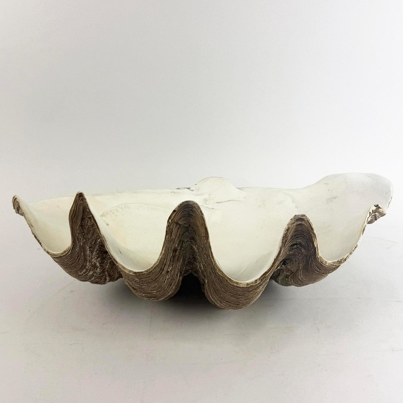FAUX GIANT CLAM SHELLS, A PAIR. Miscellaneous - Miscellaneous - Auctionet