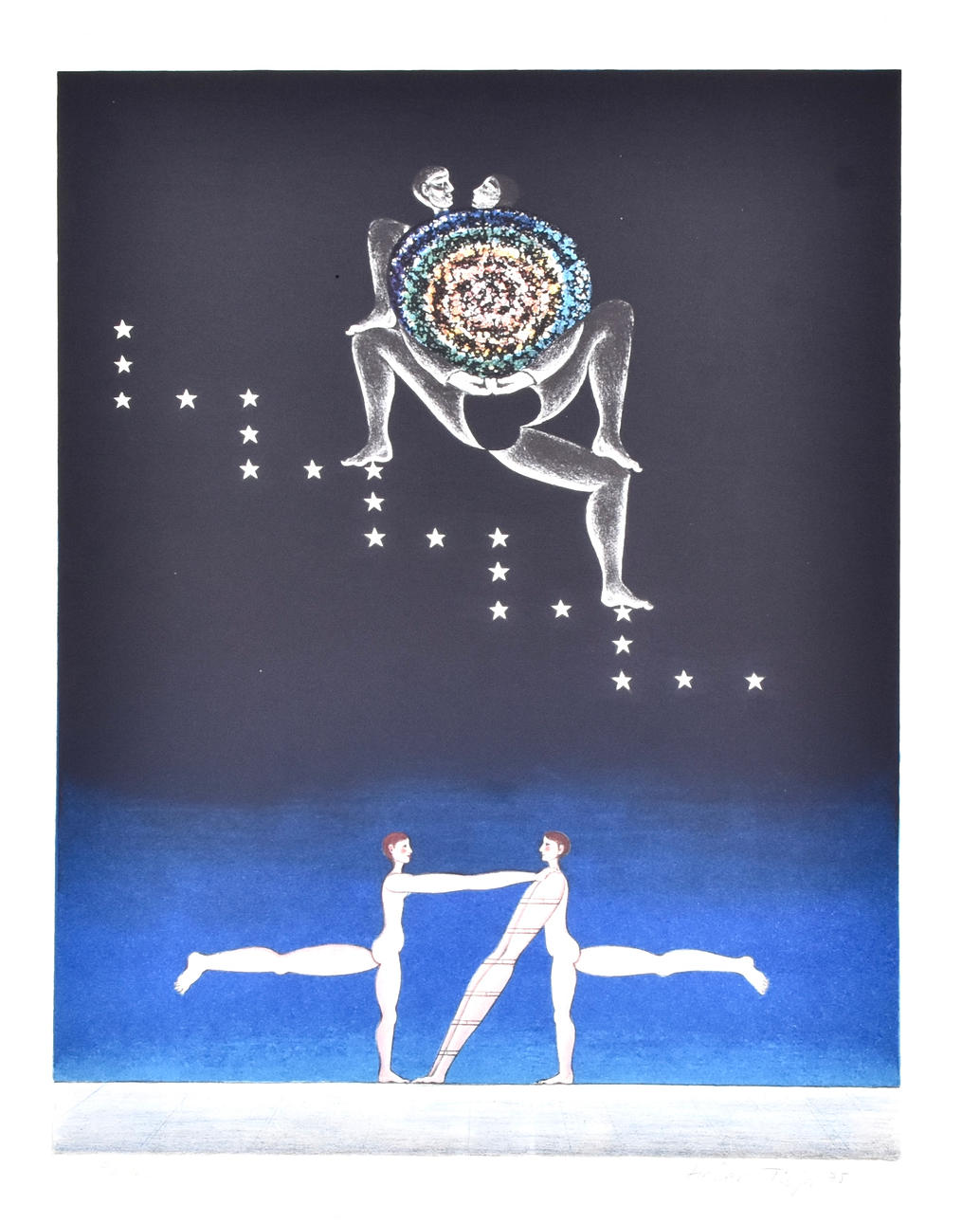 HADAR TILJA 1938-. Color lithography.