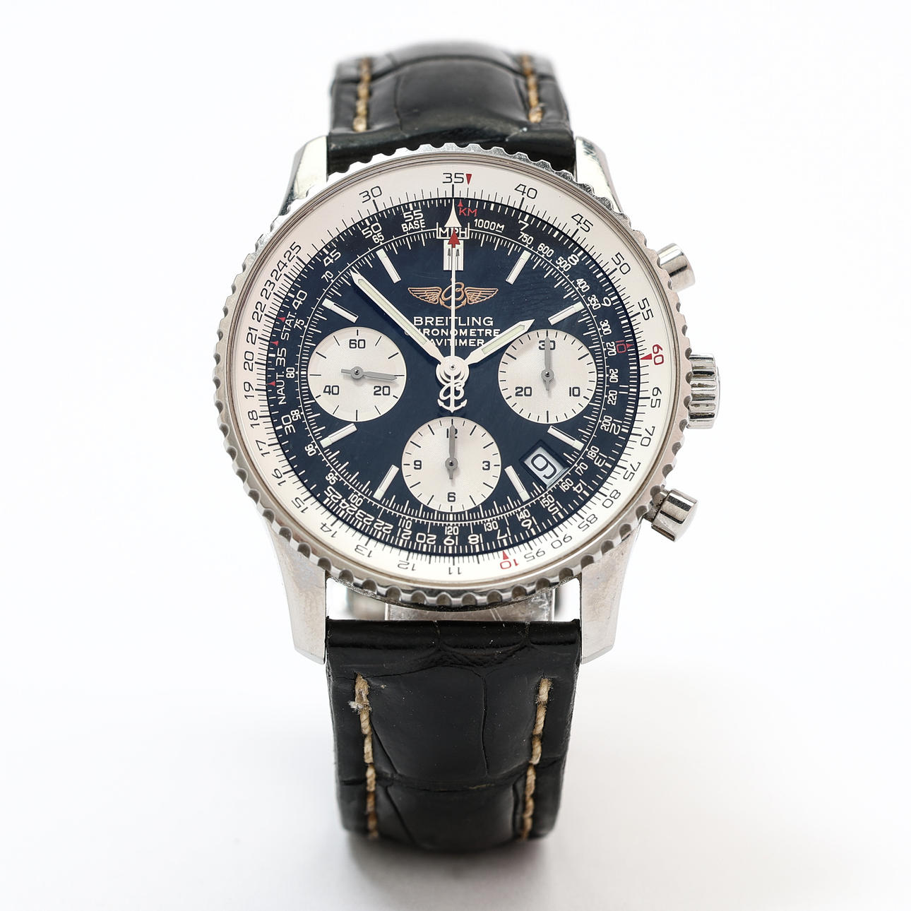 BREITLING, Navitimer, chronograph, 42 mm, steel, certificate dated 2006.