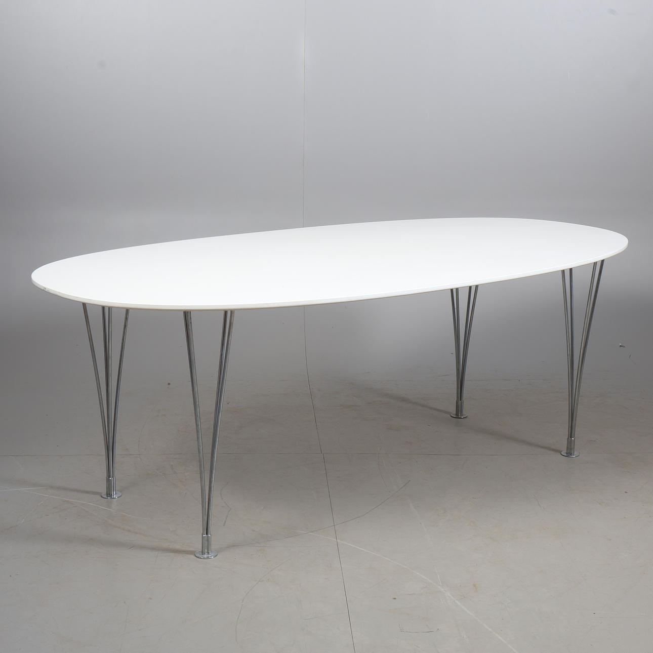 BRUNO MATHSSON & PIET HEIN. Dining table, “Superellips”, licensed for ...
