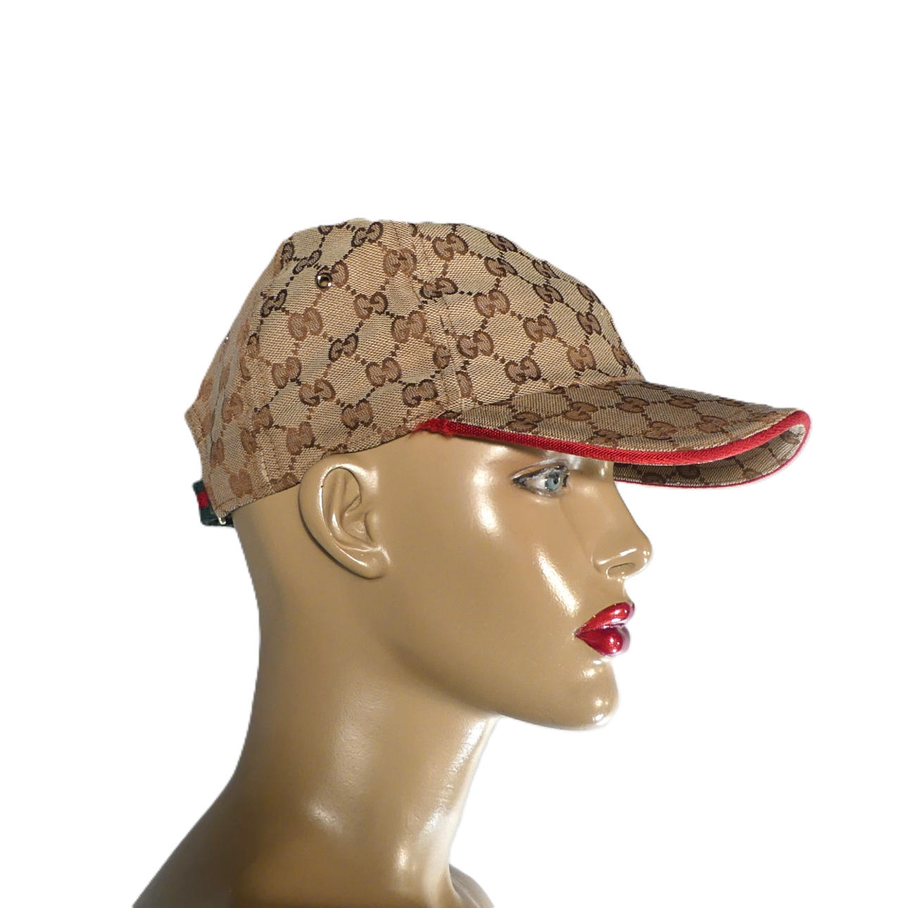 Cap, patterned with monogram, Gucci Italy.