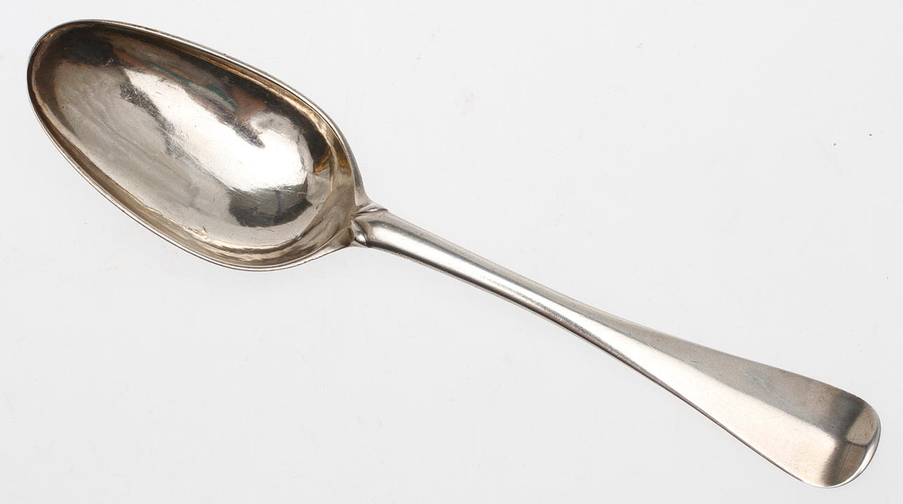 SKED, silver, Johan Christoffer Höjer, Norrköping 1777, vikt ca 45 gram.