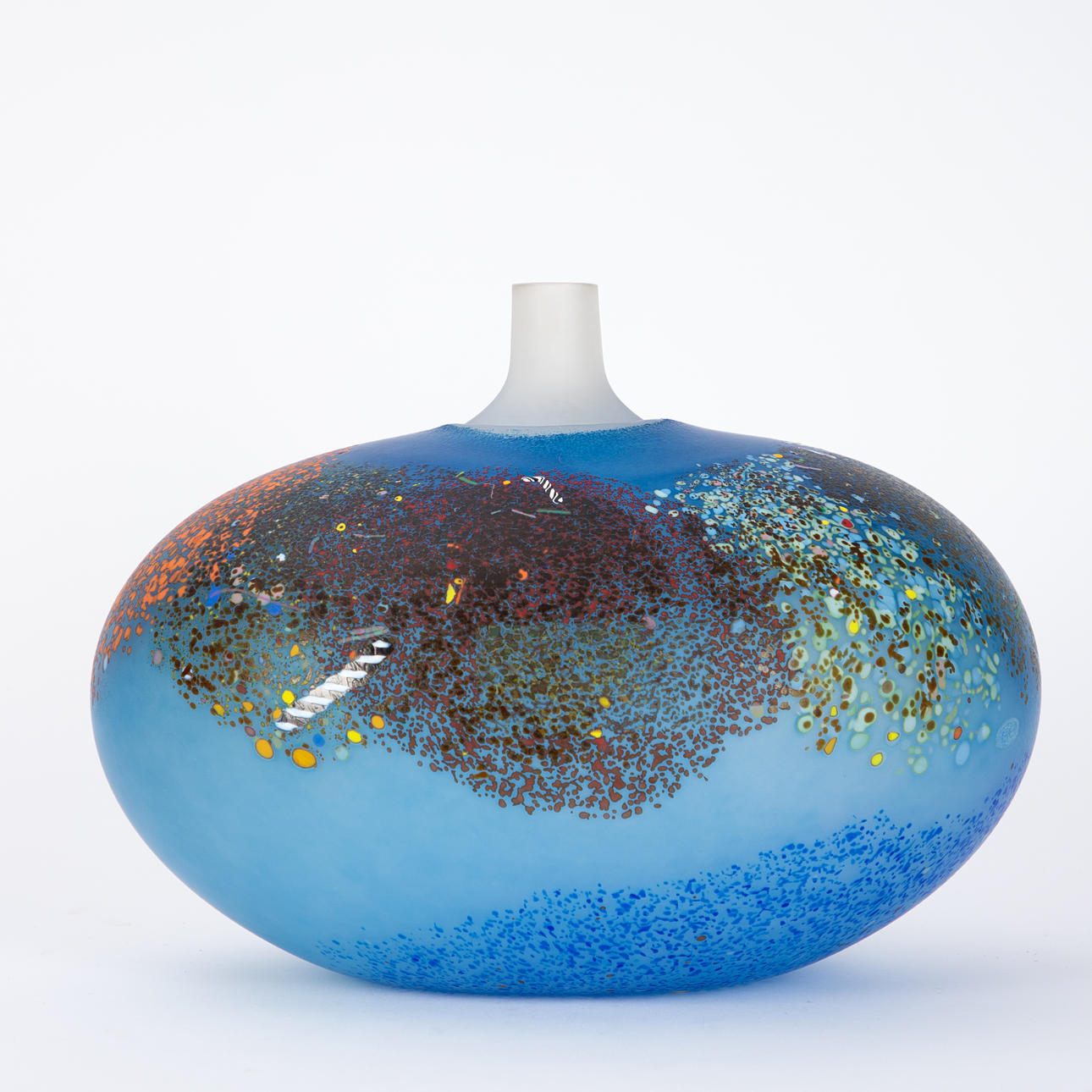 BERTIL VALLIEN, large vase series' Satellite ', Kosta Boda studio ...