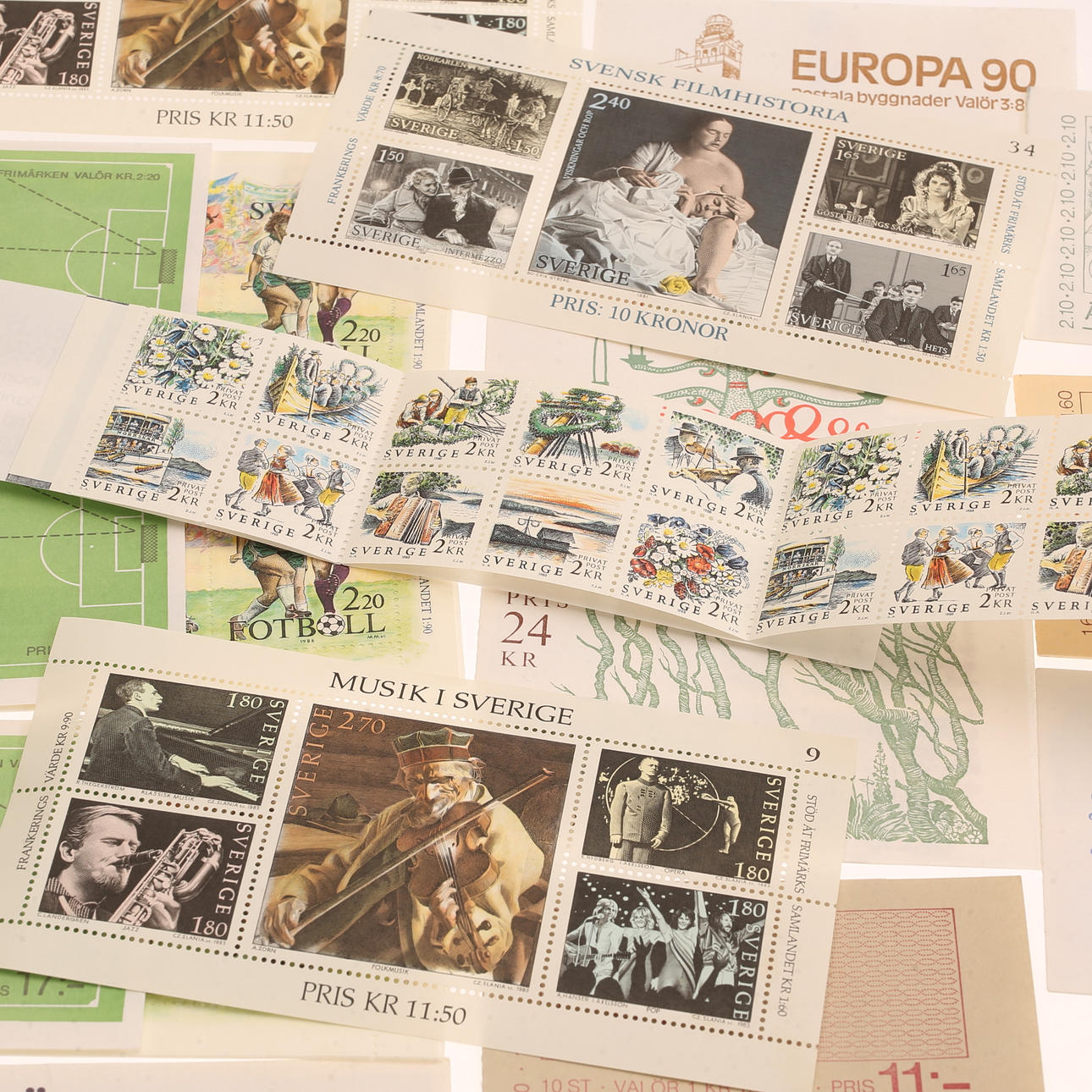 FRIMÄRKEN, svenska ostämplade.