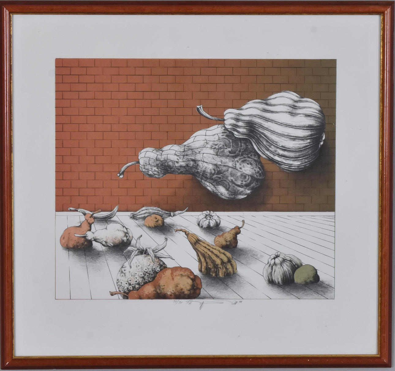 OIDENTIFIERAD KONSTNÄR. Color lithography.