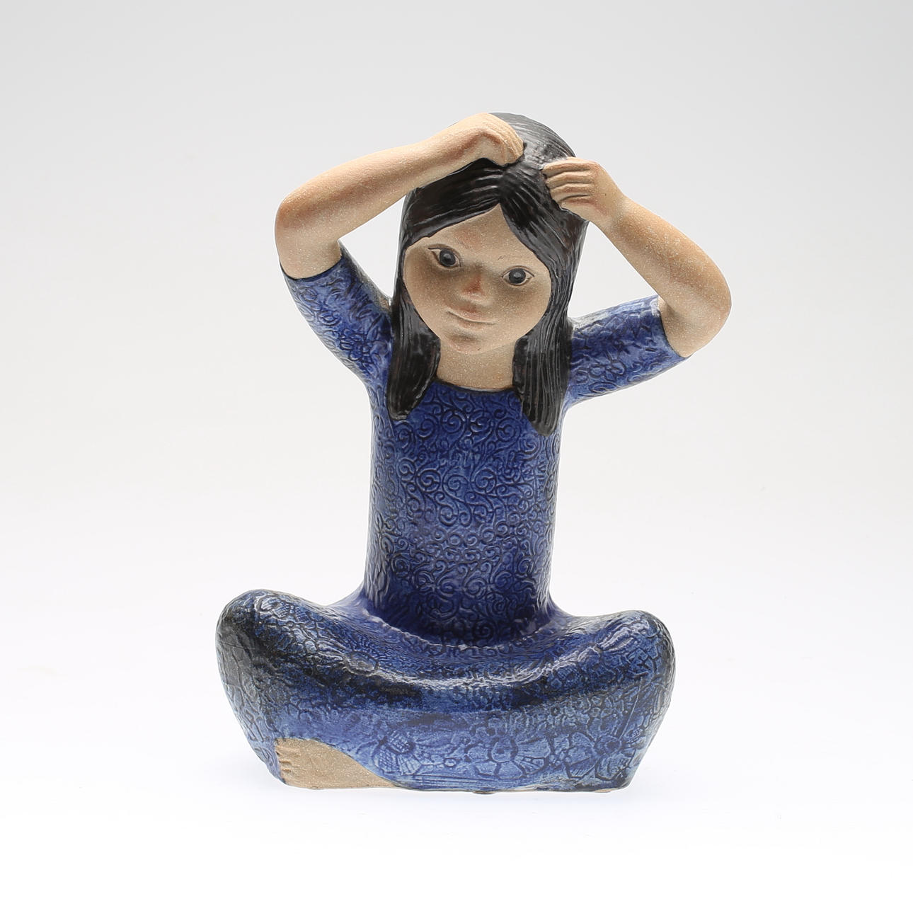 LISA LARSON. stengods, figur, "Thailändska", Gustavsberg.