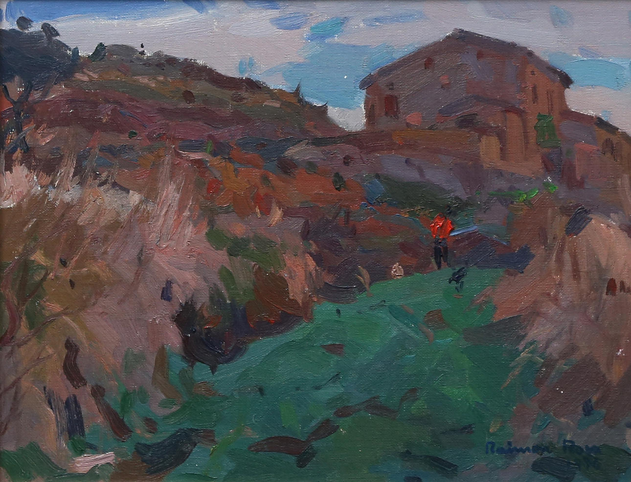 RAIMON ROCA RICART. View of Calders. Art - Paintings - Auctionet
