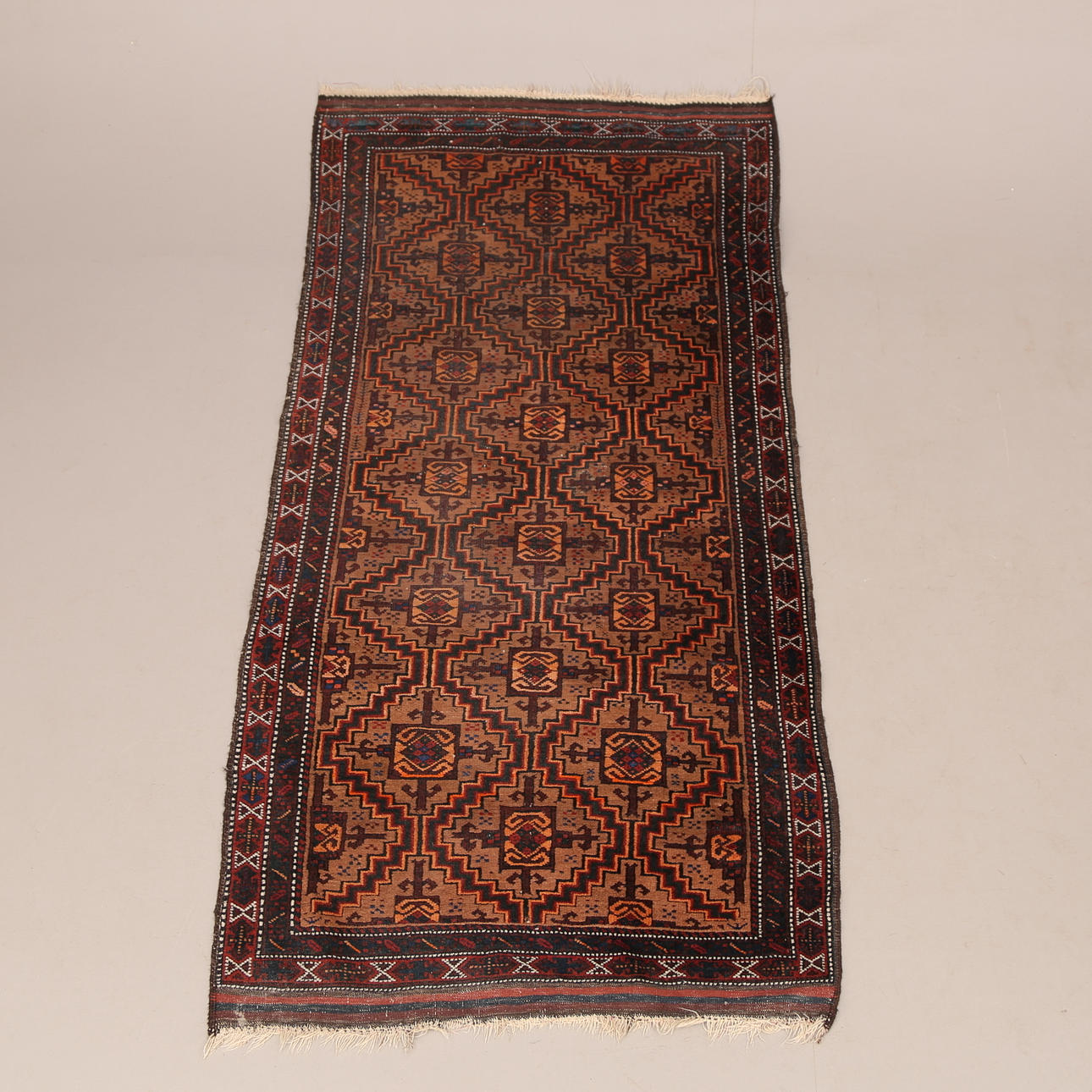 CARPET, hand-knotted, oriental, 85x170 cm, 1900s.