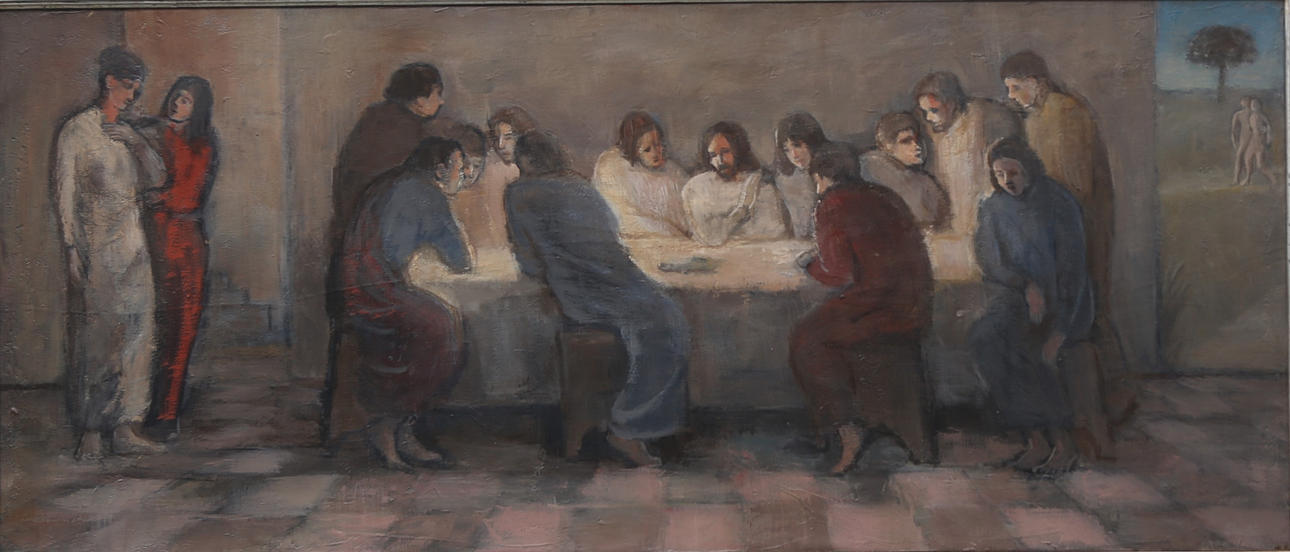 SPANISH SCHOOL, 20TH CENTURY. The Last Supper.