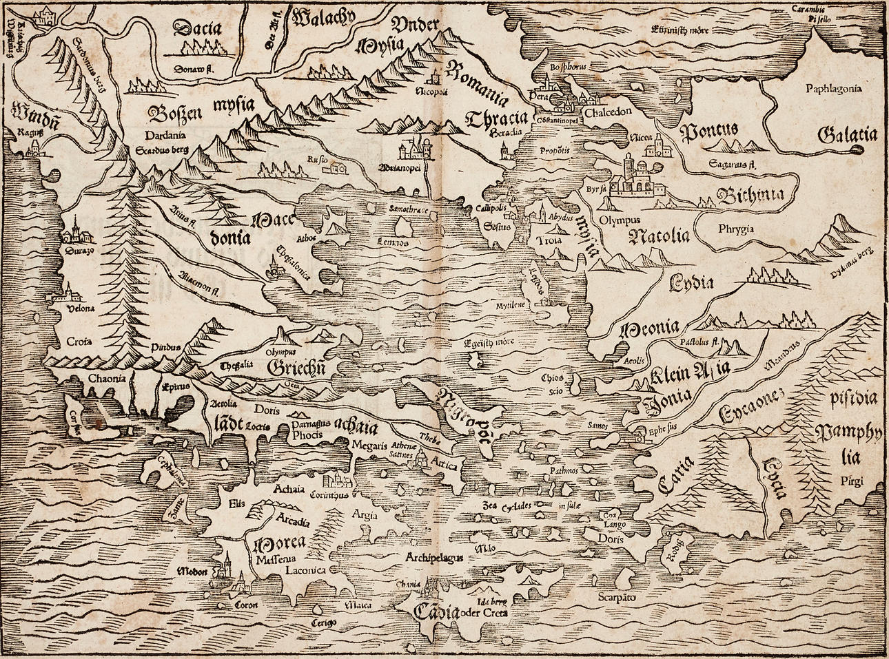 MÜNSTER, New Griechenland, ca 1550.