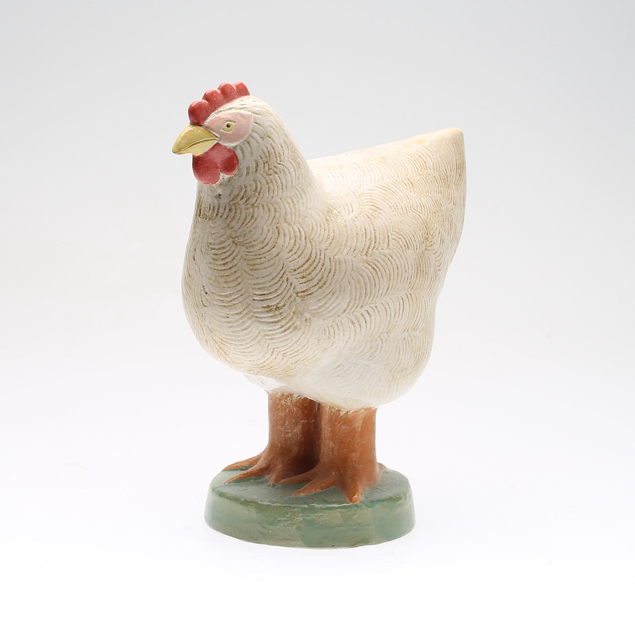 LISA LARSON. stengods, figur, "Stor Höna", K-studion, Gustavsberg, signerad.