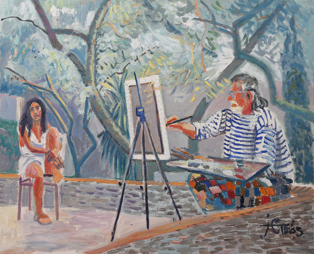 JORDI CURÓS. Painter and model.