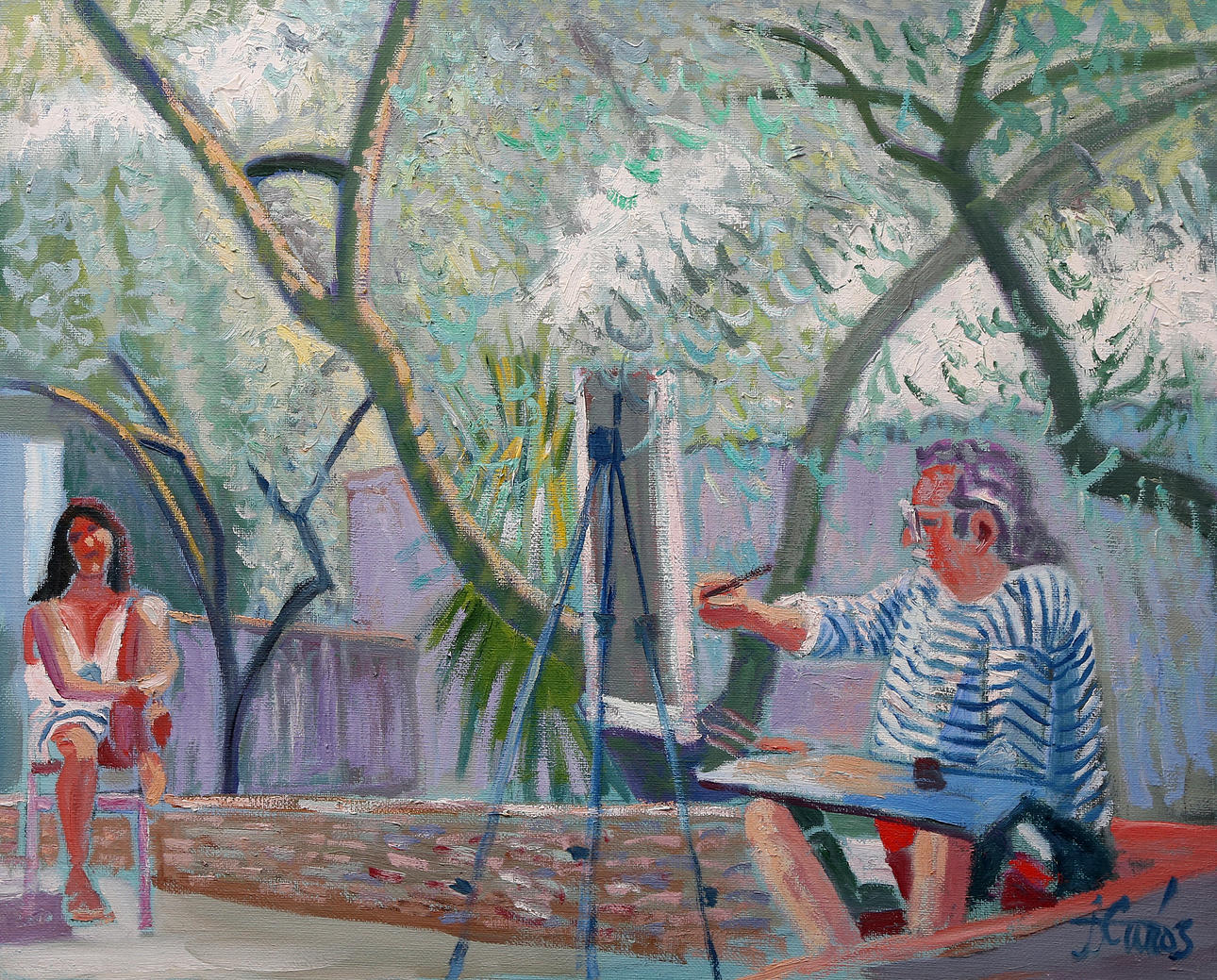 JORDI CURÓS. Painter and model.