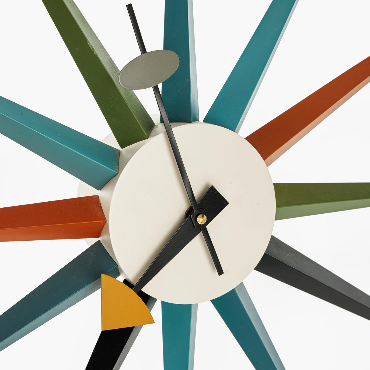 GEORGE NELSON (USA, 1908-1986). Wall clock, “Sunburst”, licence-made ...