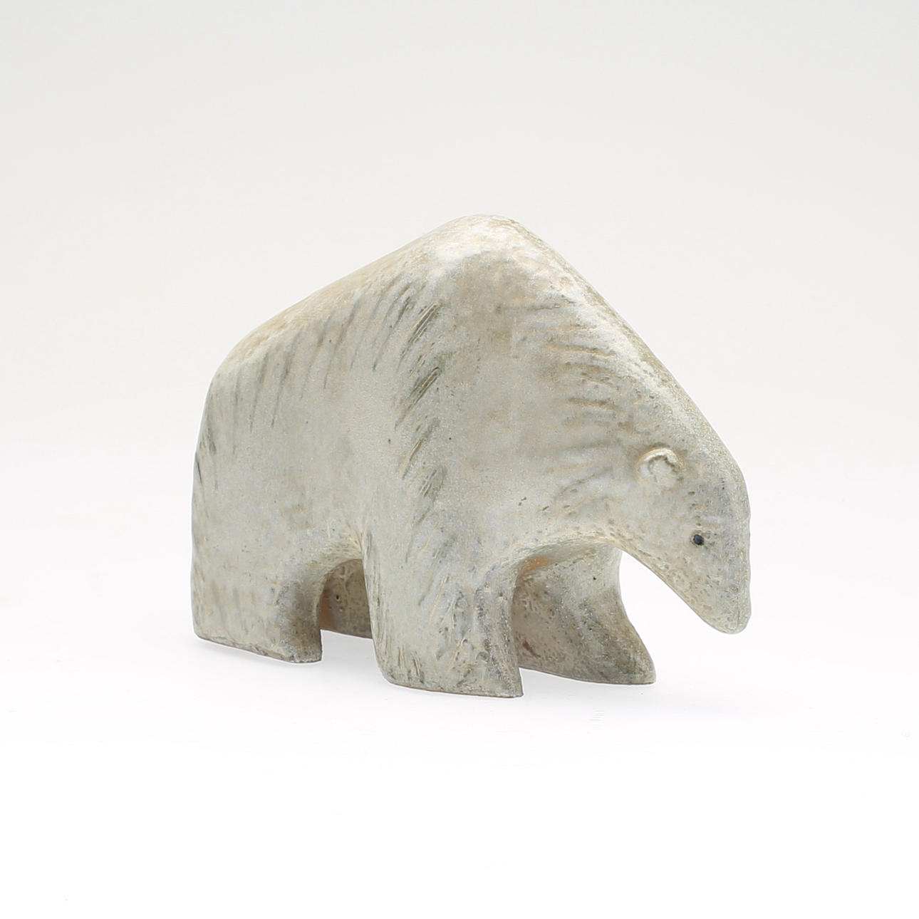 LISA LARSON. stengods, figur, "Isbjörn" ur serien Stora Zoo, Gustavsberg.