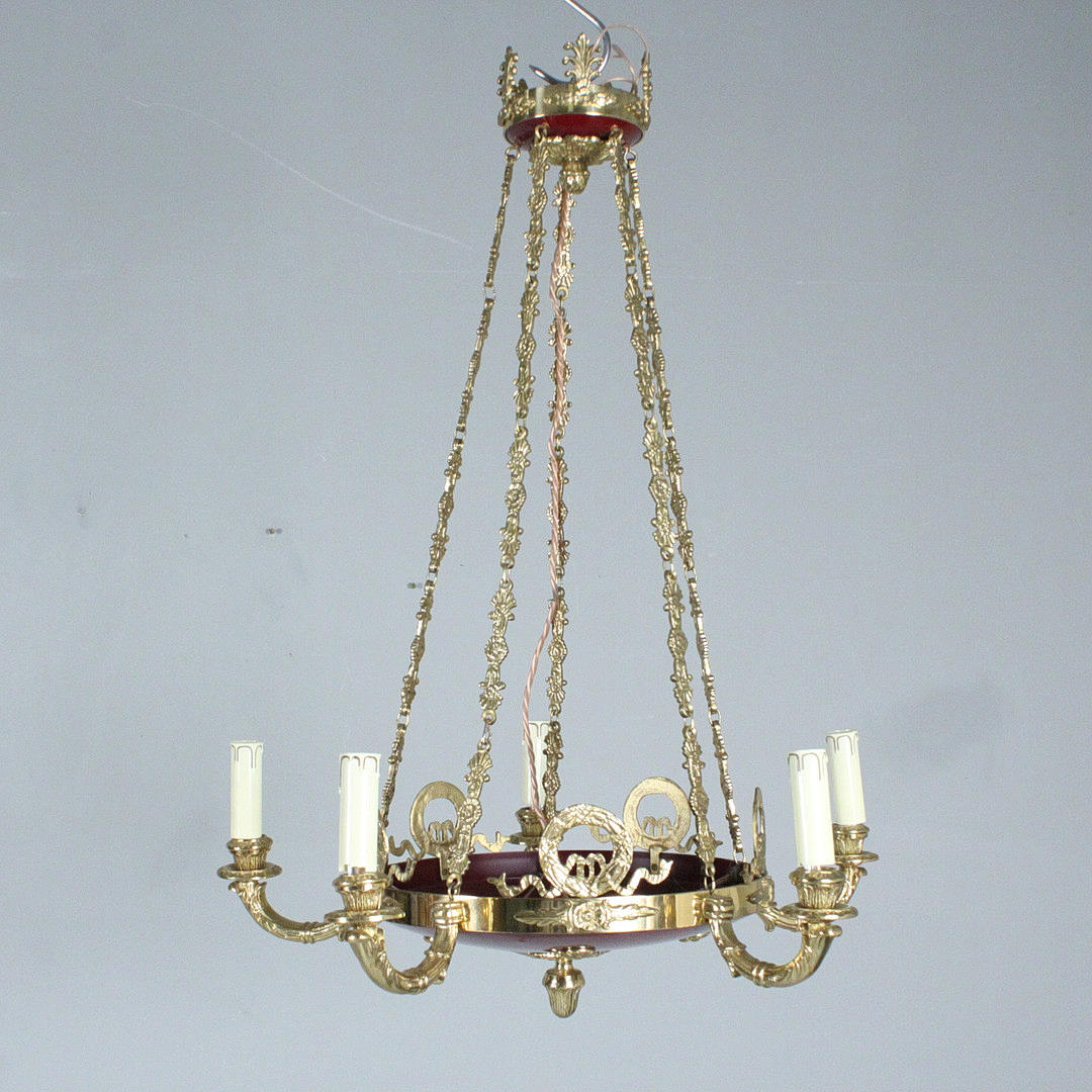 Empire style ceiling lamp, 20th century.