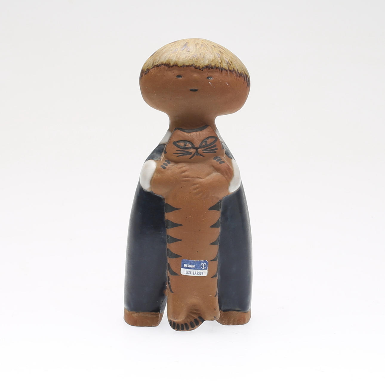 LISA LARSON. stengods, figur, "Pelle" ur serien Larsons ungar, Gustavsberg, signerad.