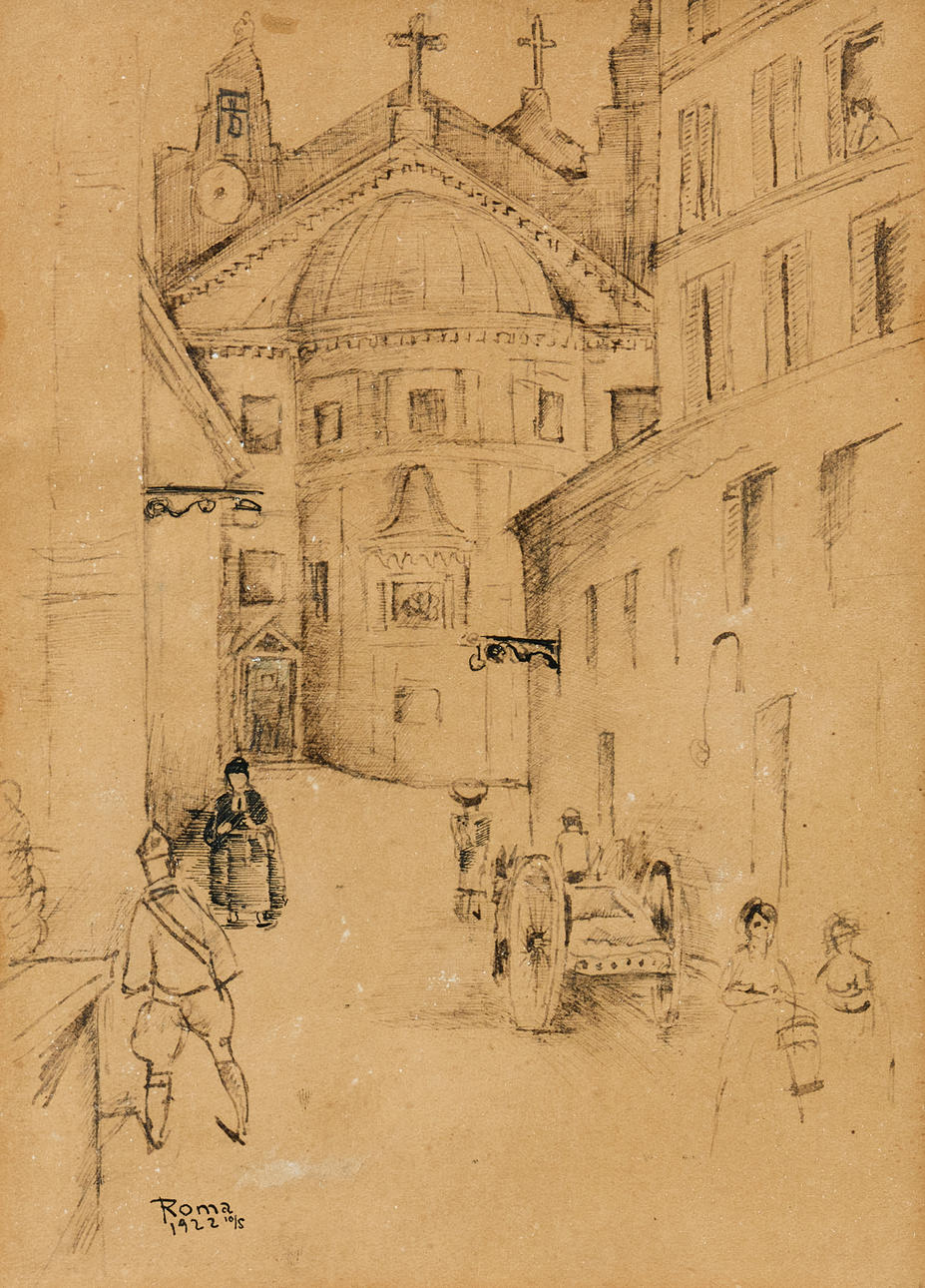 AXEL OLSON. “Roman street”.