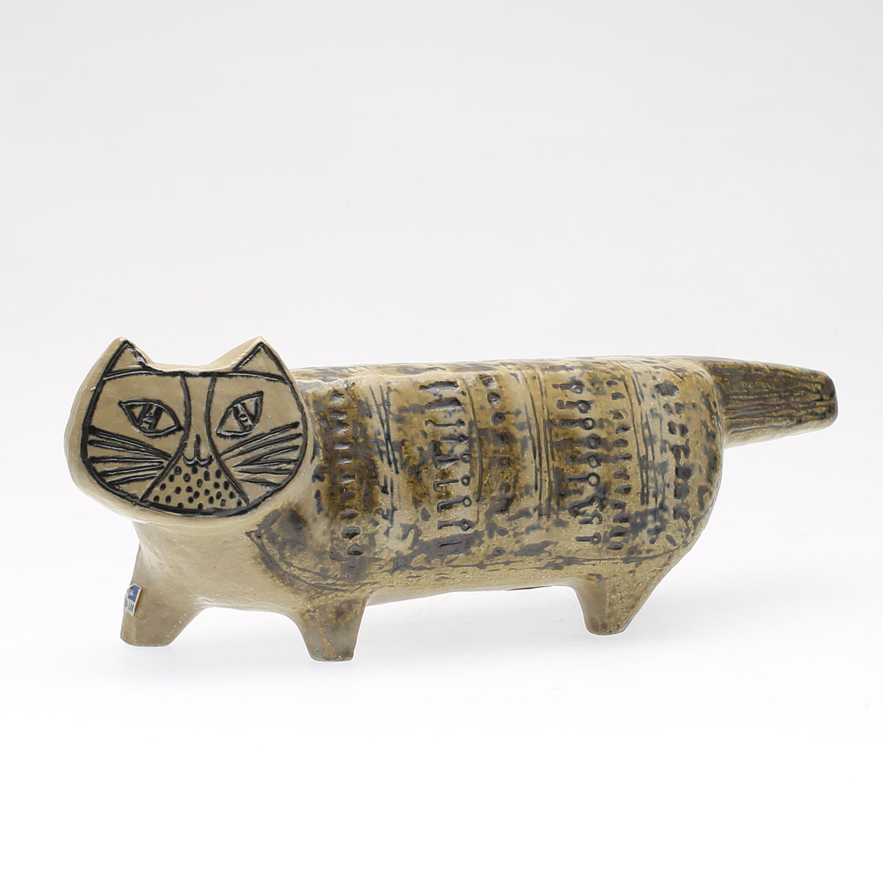 LISA LARSON. stengods, figur, "Katt" ur serien Stora Zoo, Gustavsberg.