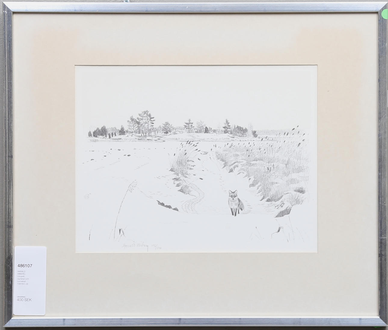 HARALD WIBERG. Litografi, signerad och numrerad 156/350.