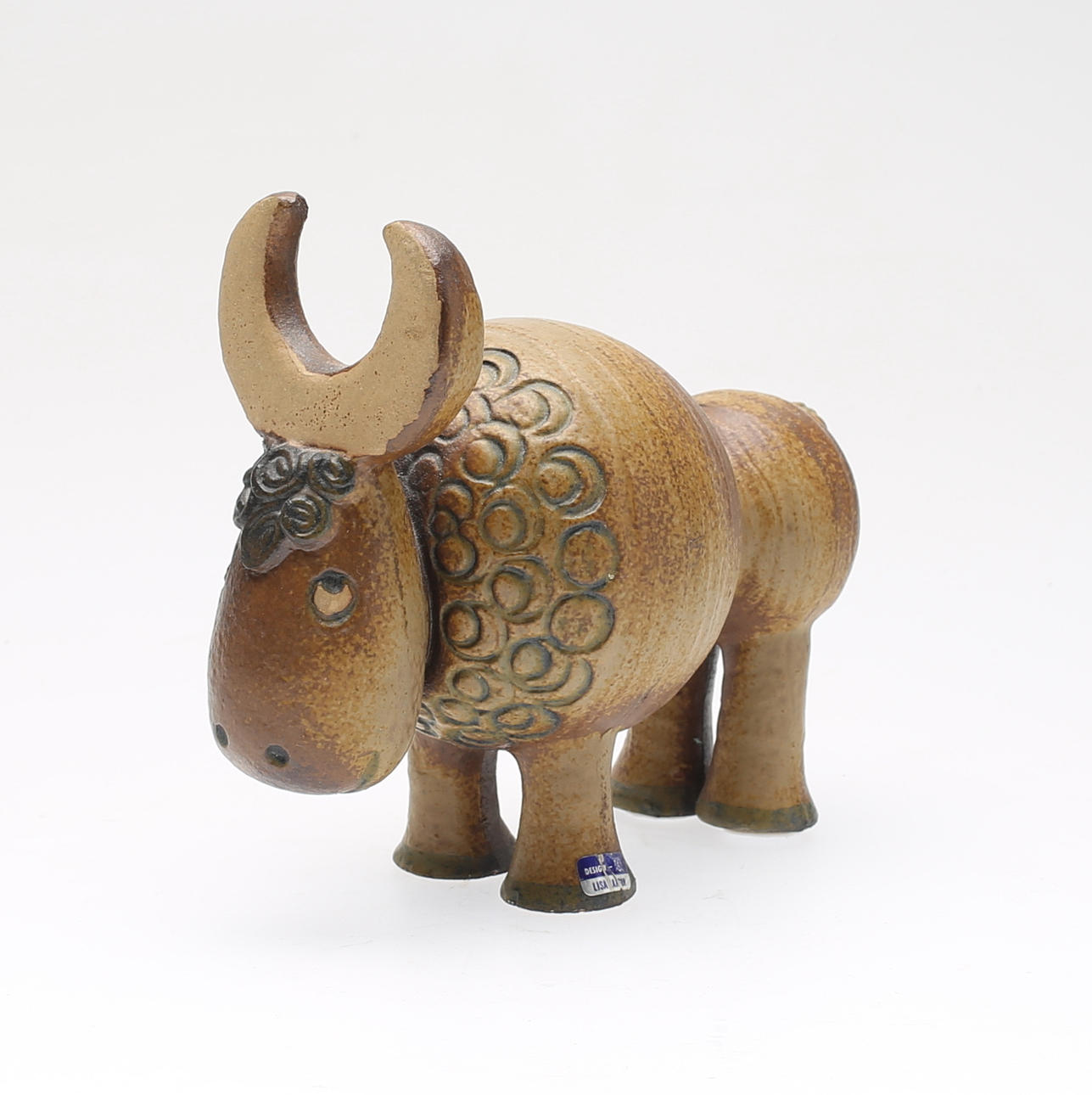 LISA LARSON. Figur, stengods, "Buffel" ur serien Jura, Gustavsberg.