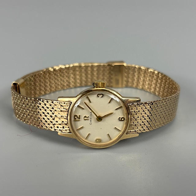 9ct-gold-omega-ladies-bracelet-watch-clocks-watches-wristwatches