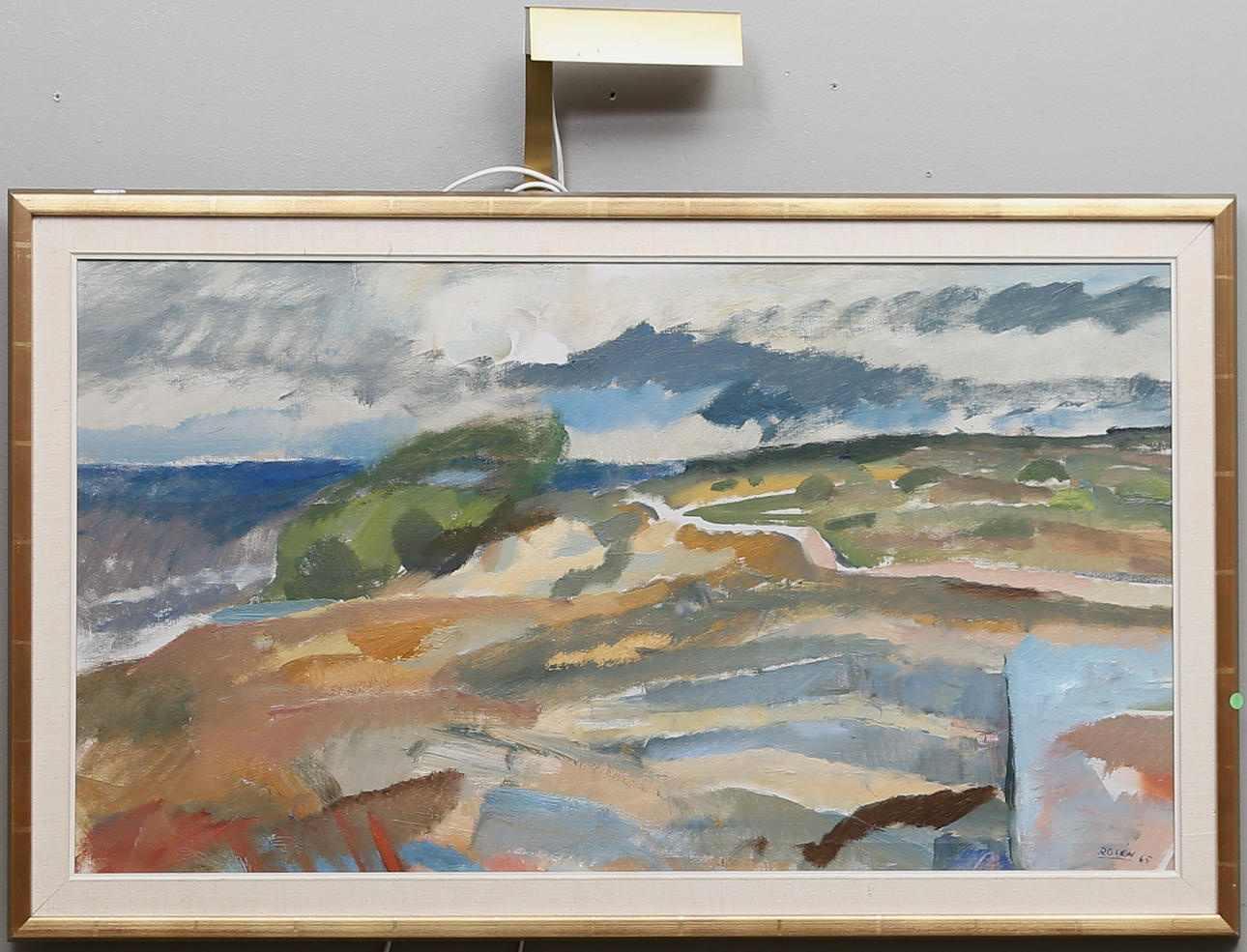 KJELL ROSÉN. Olja på duk, signerad och daterad 65.