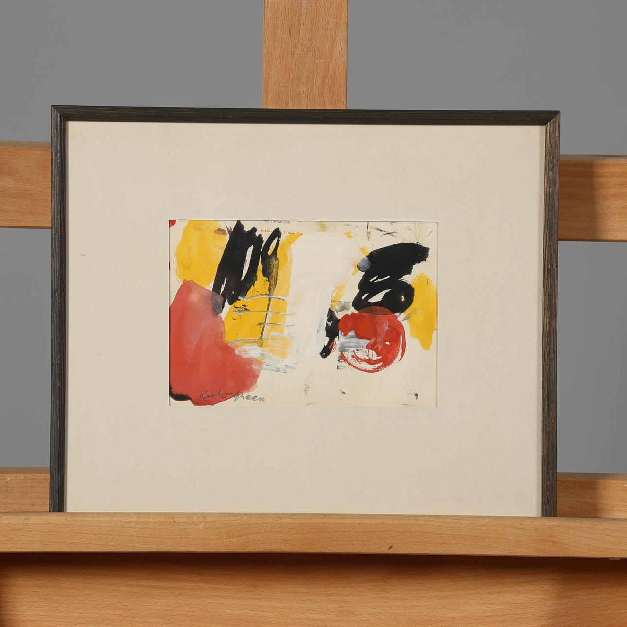 KULO GREEN. AKVARELL, signerad.