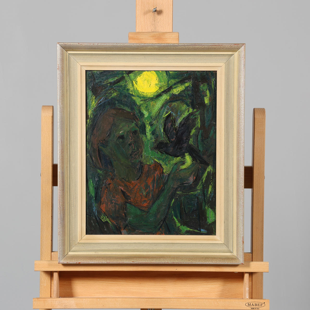 SVÄN GRANDIN. OIL ON PANEL, signed.