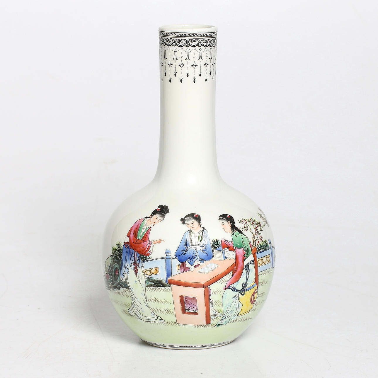 VAS / BOTTLEVASE, porslin, Republik, Kina, 1900-tal.