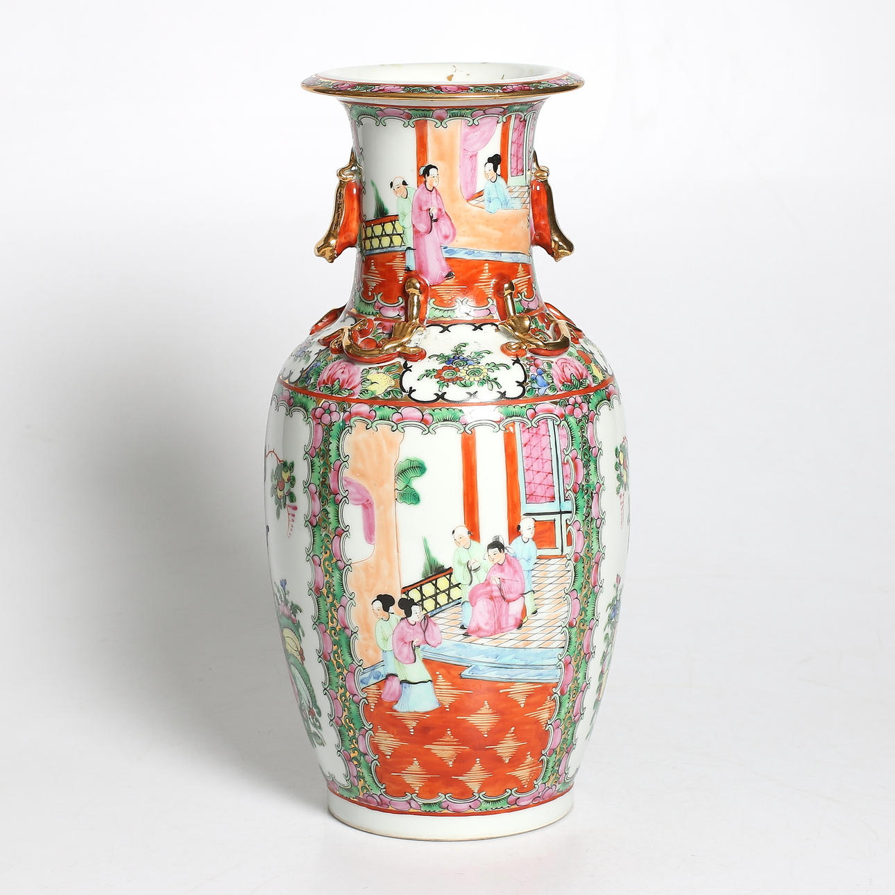 VAS, porslin, "Rose Medallion", Kina, 1900-tal.