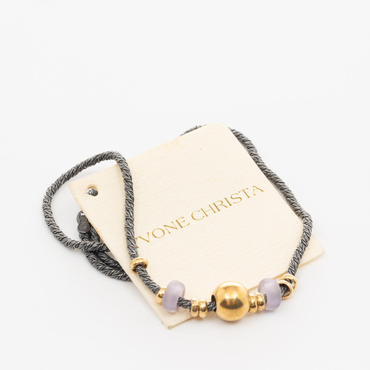 COLLIER, oxiderat sterlingsilver, Pärlor, Yvone Christa.