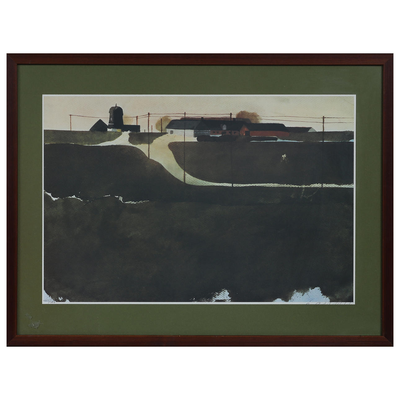 ÅKE ARENHILL. LITHOGRAPH IN COLOURS 225/500, SIGNED.