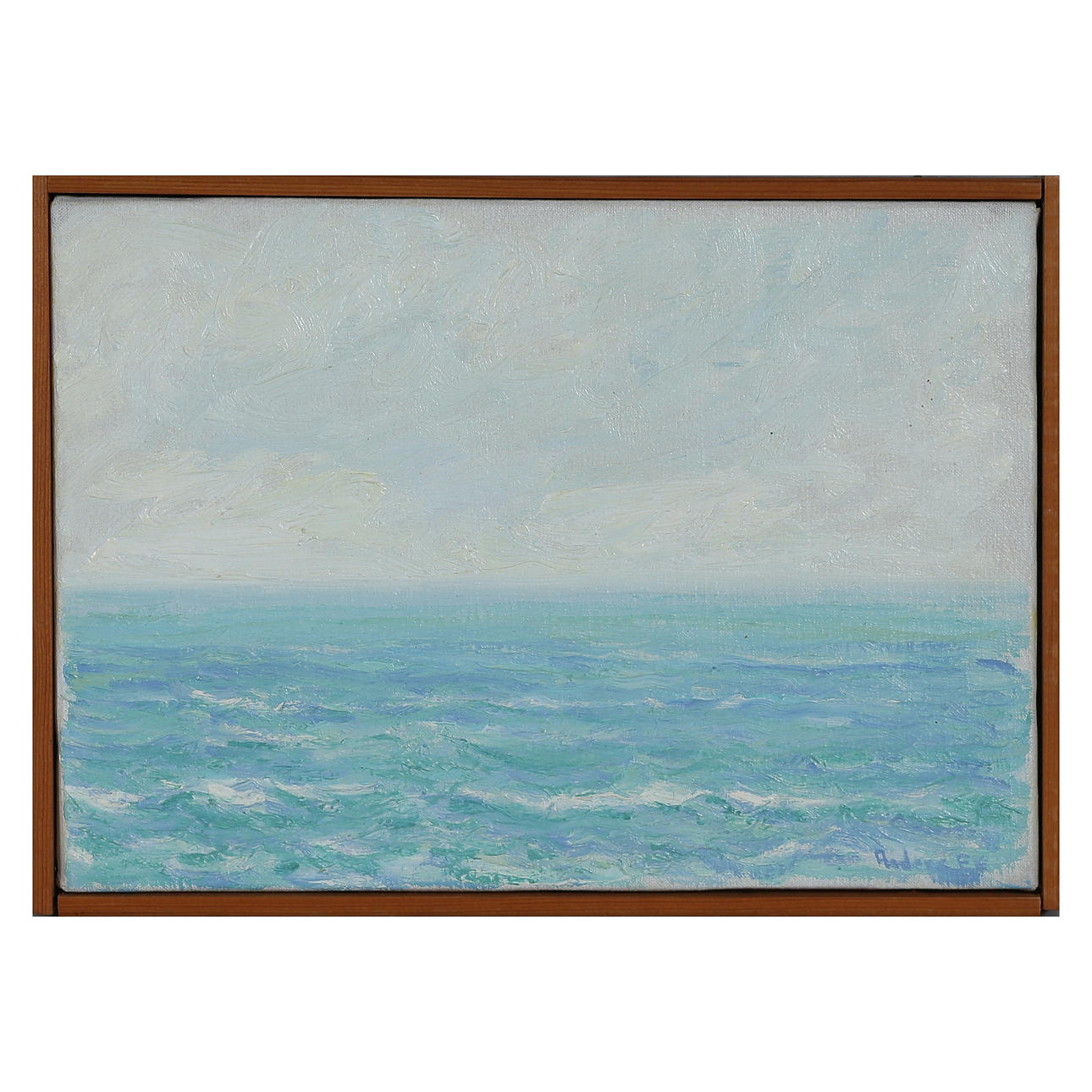 ANDERS OAK, OIL ON CANVAS, SIGNED.