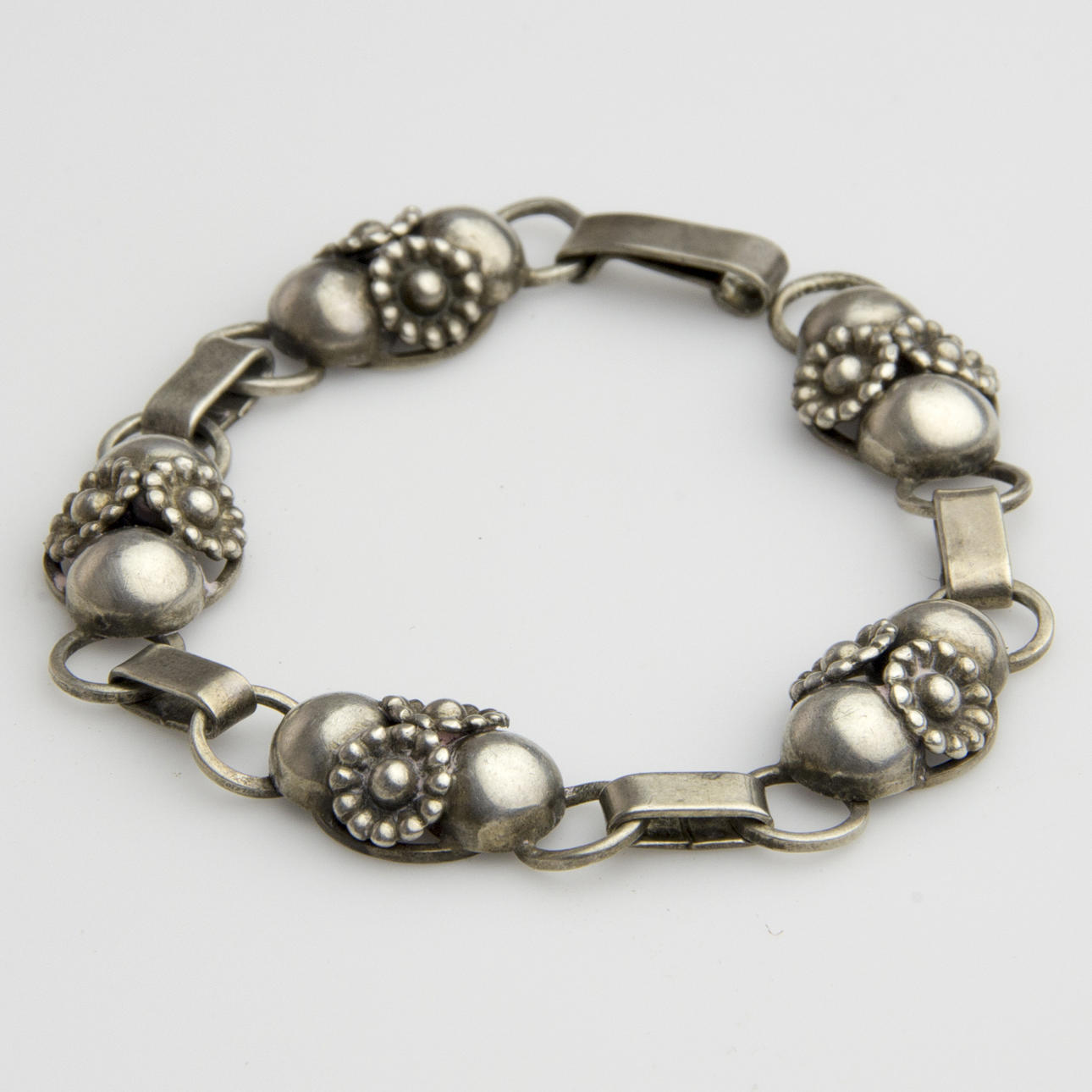 ARMBAND, sterlingsilver, signerad HS, Danmark.