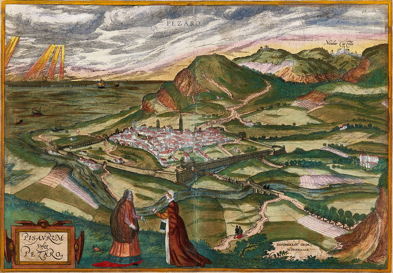 BRAUN/HOGENBERG, Pisaurum vulgo Pezaro, 1606.
