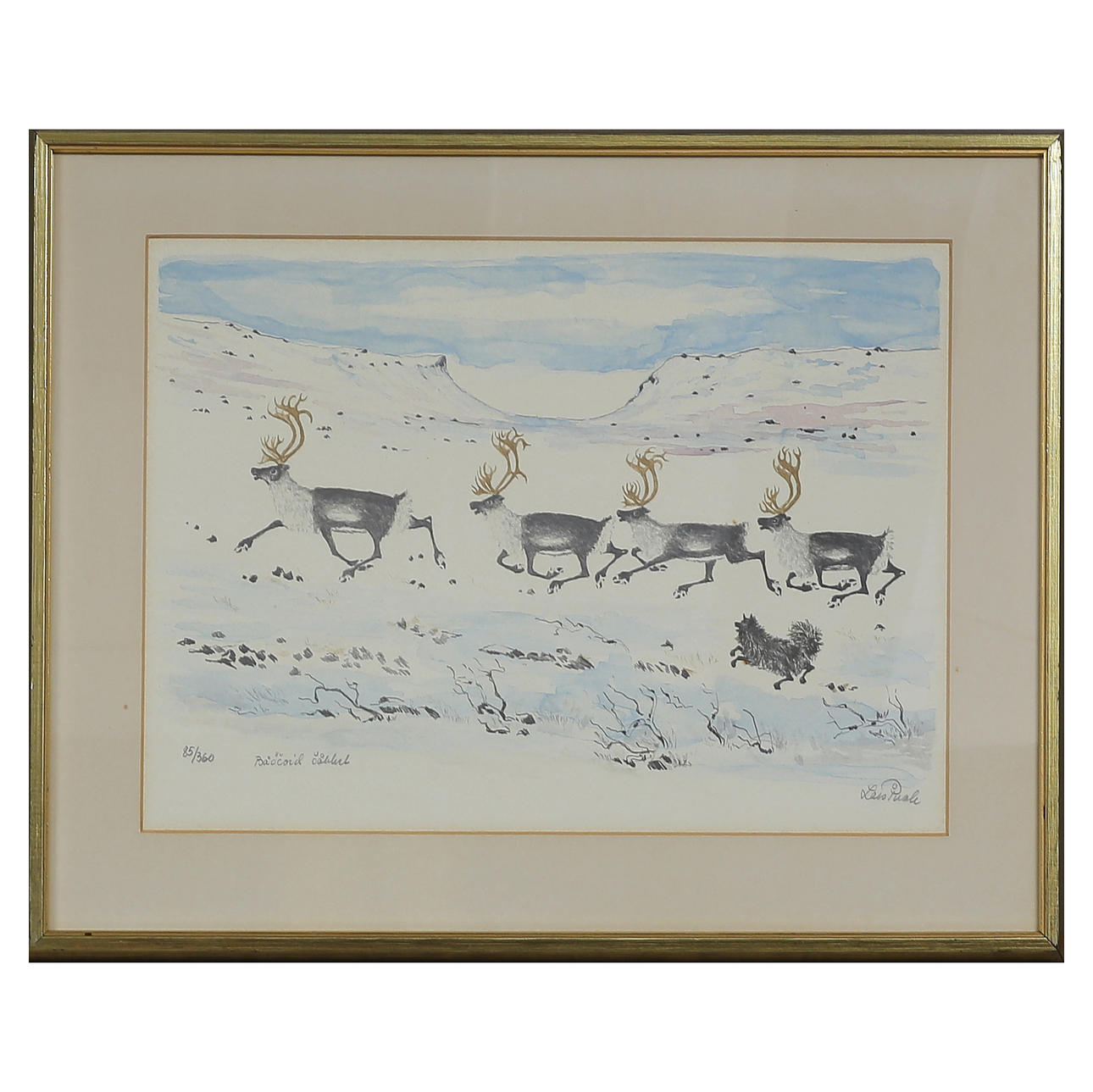 LARS PIRAK. LITHOGRAPH 85/360, SIGNED.