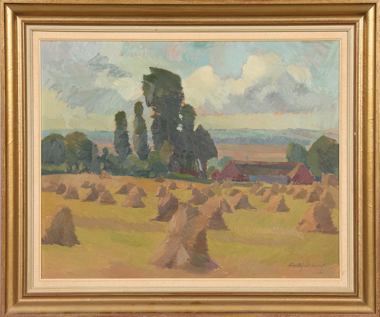 RICHARD BJÖRKLUND. OIL ON PANEL, signed.