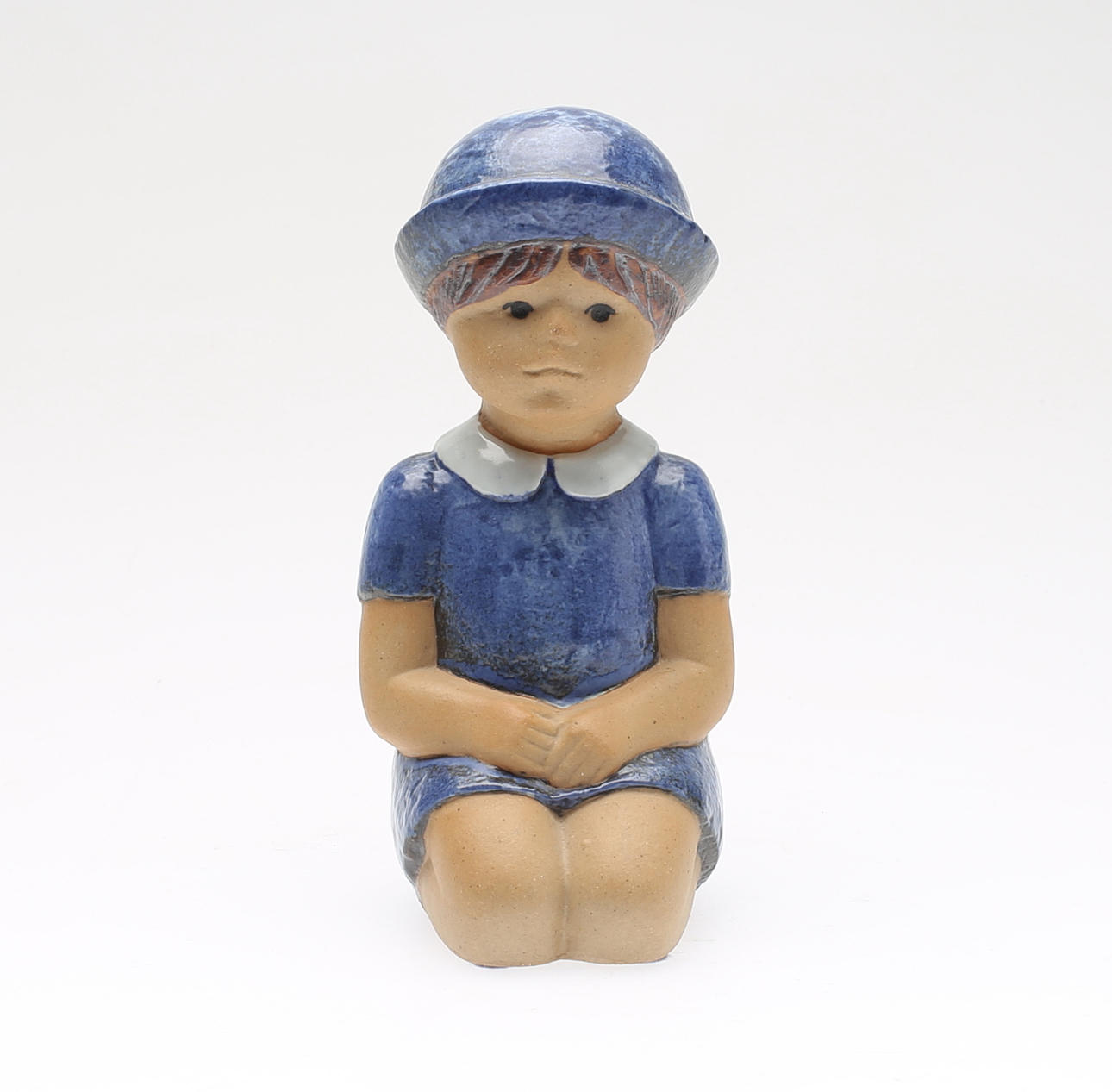 LISA LARSON. Figur, stengods, "Sommarklädd", Gustavsberg.