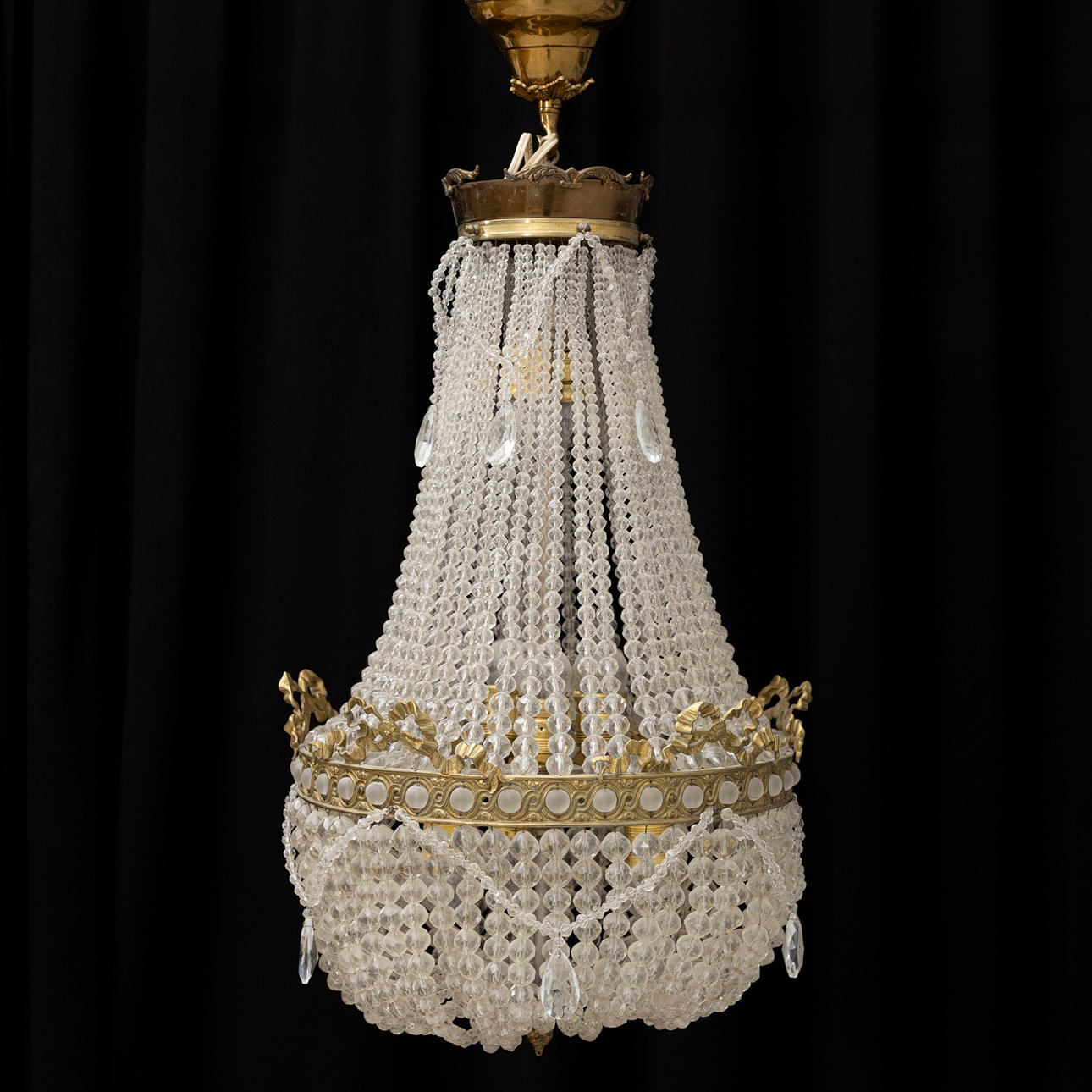 LJUSKRONA, 1900-tal, höjd ca 70 cm.