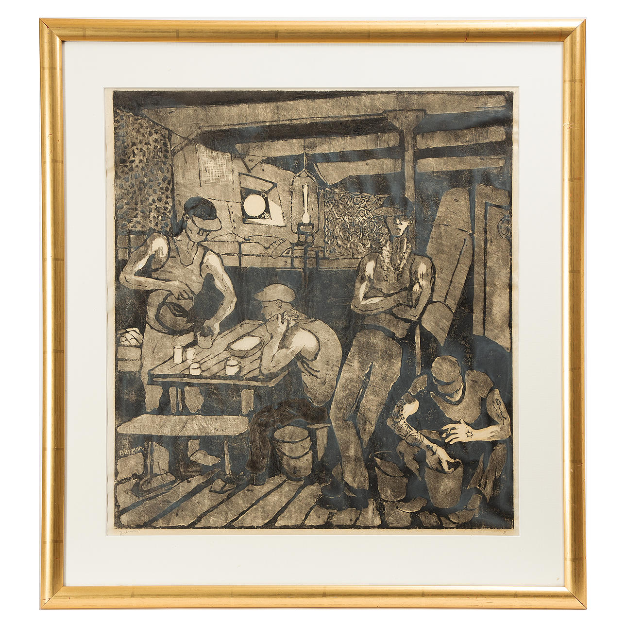 TORSTEN BILLMAN. Woodcut, signed and numbered 8.