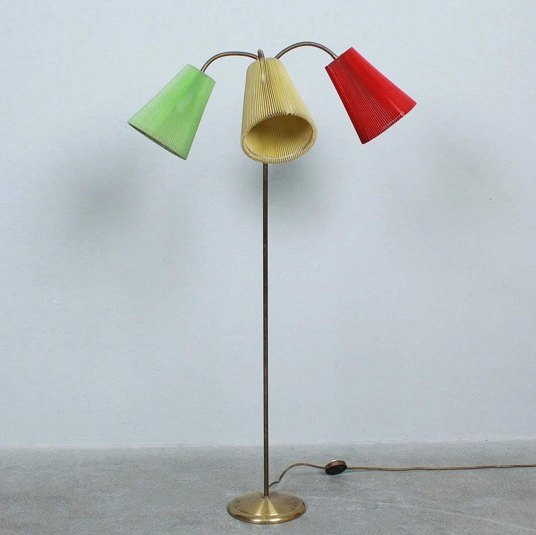 Three-armed floor lamp/bag lamp, 1970s.