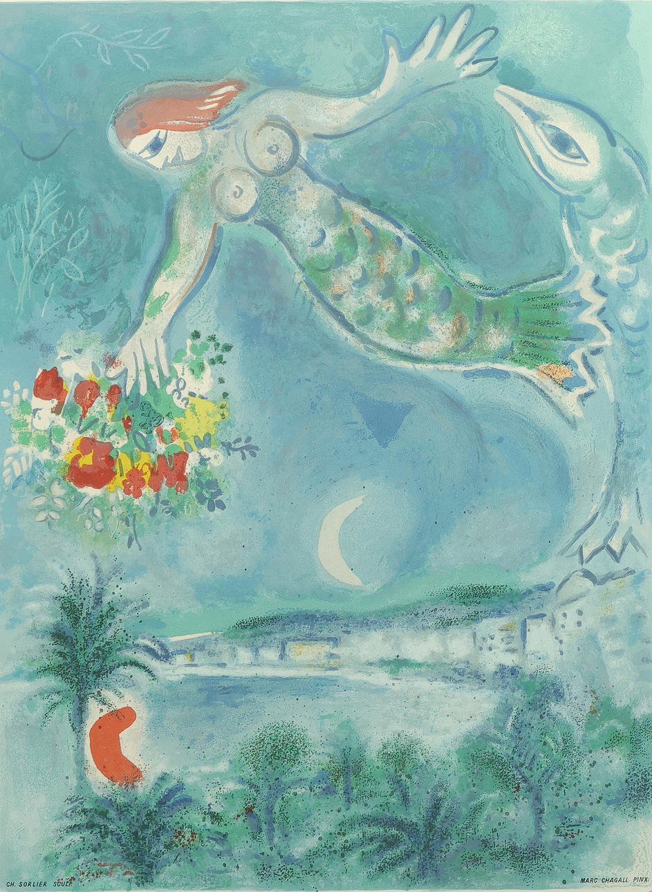 MARC CHAGALL. lithograph, 