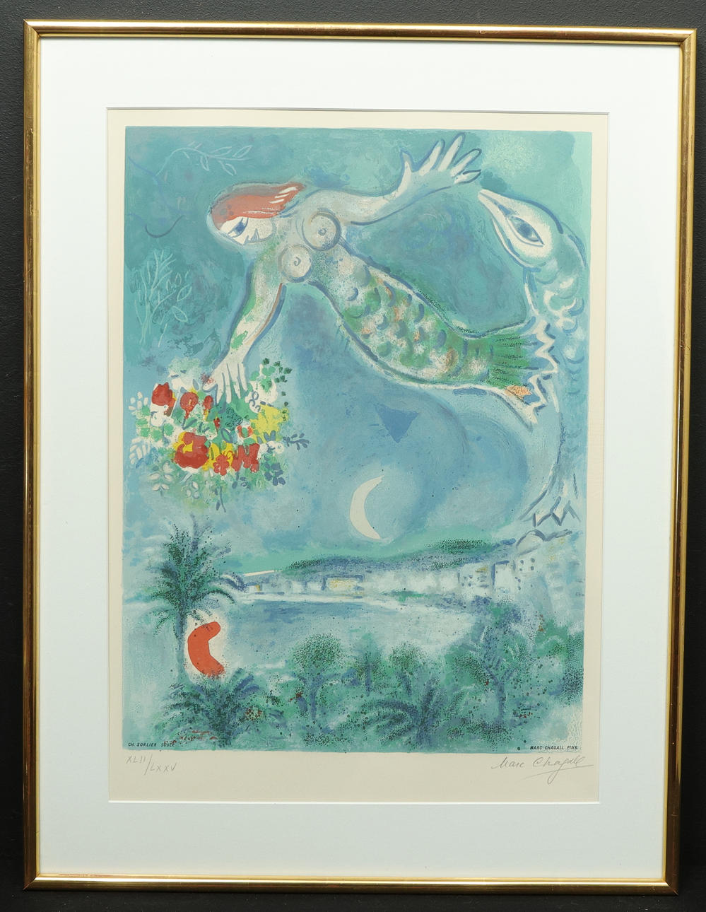 MARC CHAGALL. lithograph, 