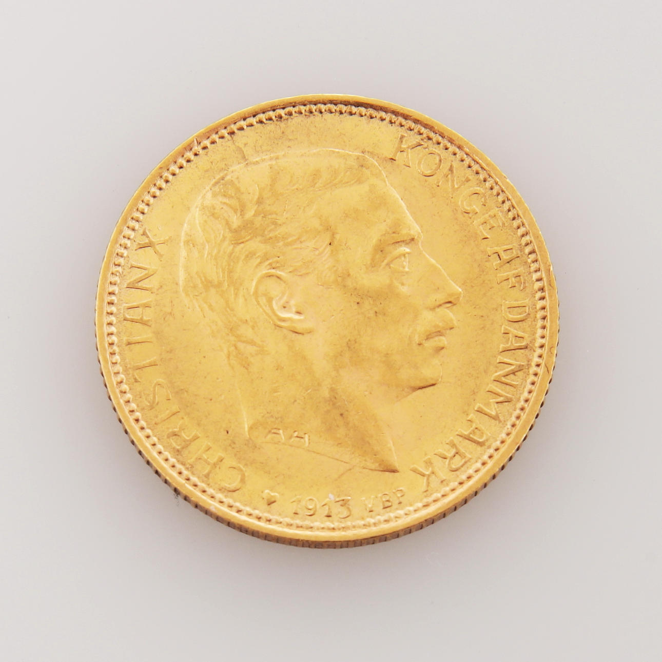GOLDMÜNZE, 20 kr, Dänemark, 1913.