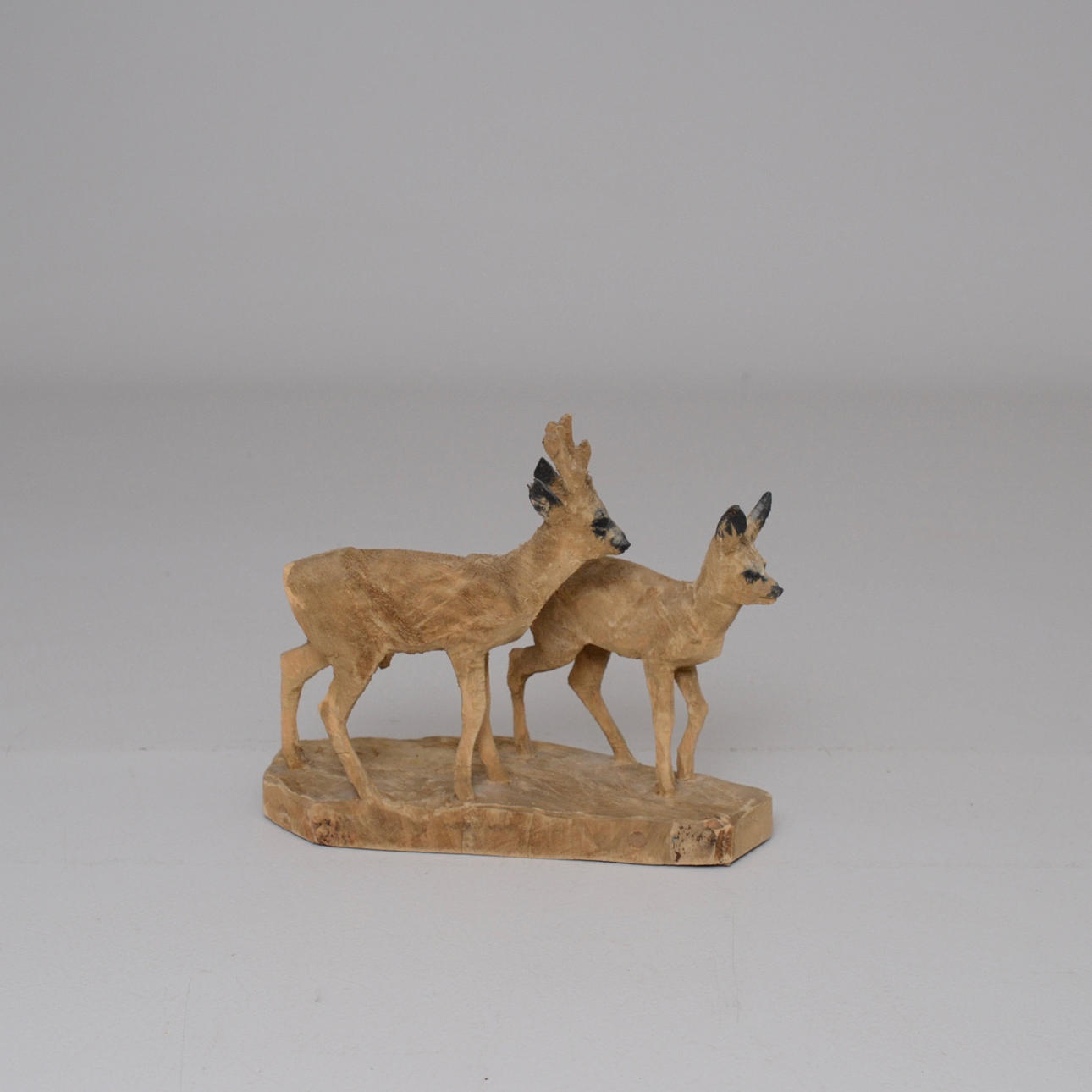 ERIK REIMHULT. Figurgrupp, rådjur.