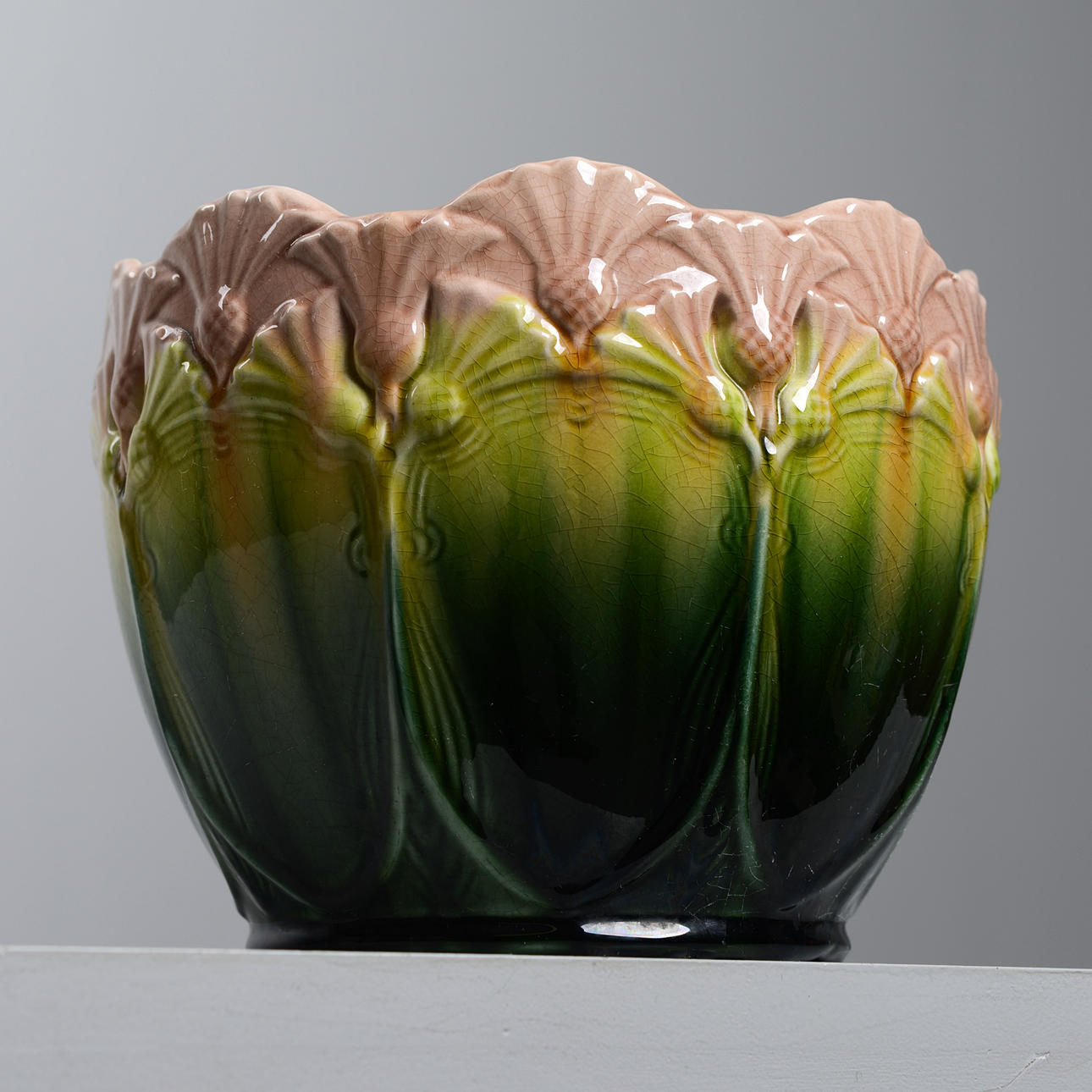 YTTERFODER, majolika, jugend, Rörstrand, tidigt 1900-tal.