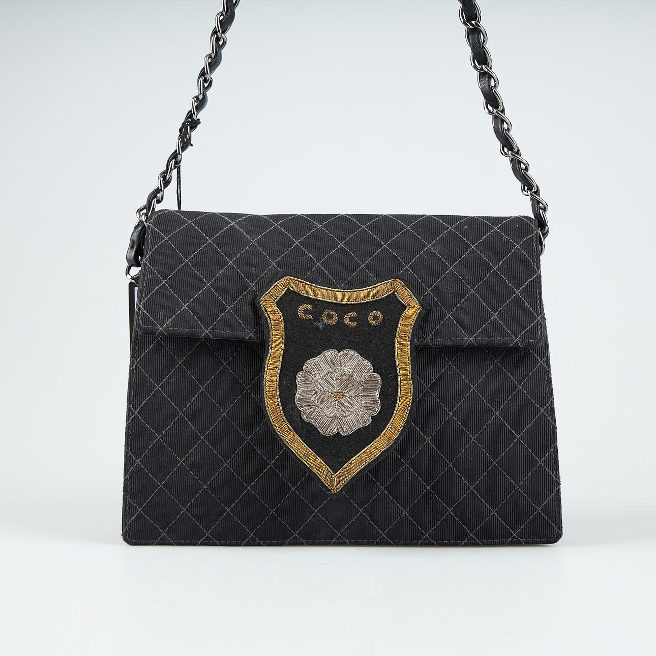 CHANEL, emblem chain shoulder bag 2004-2005.