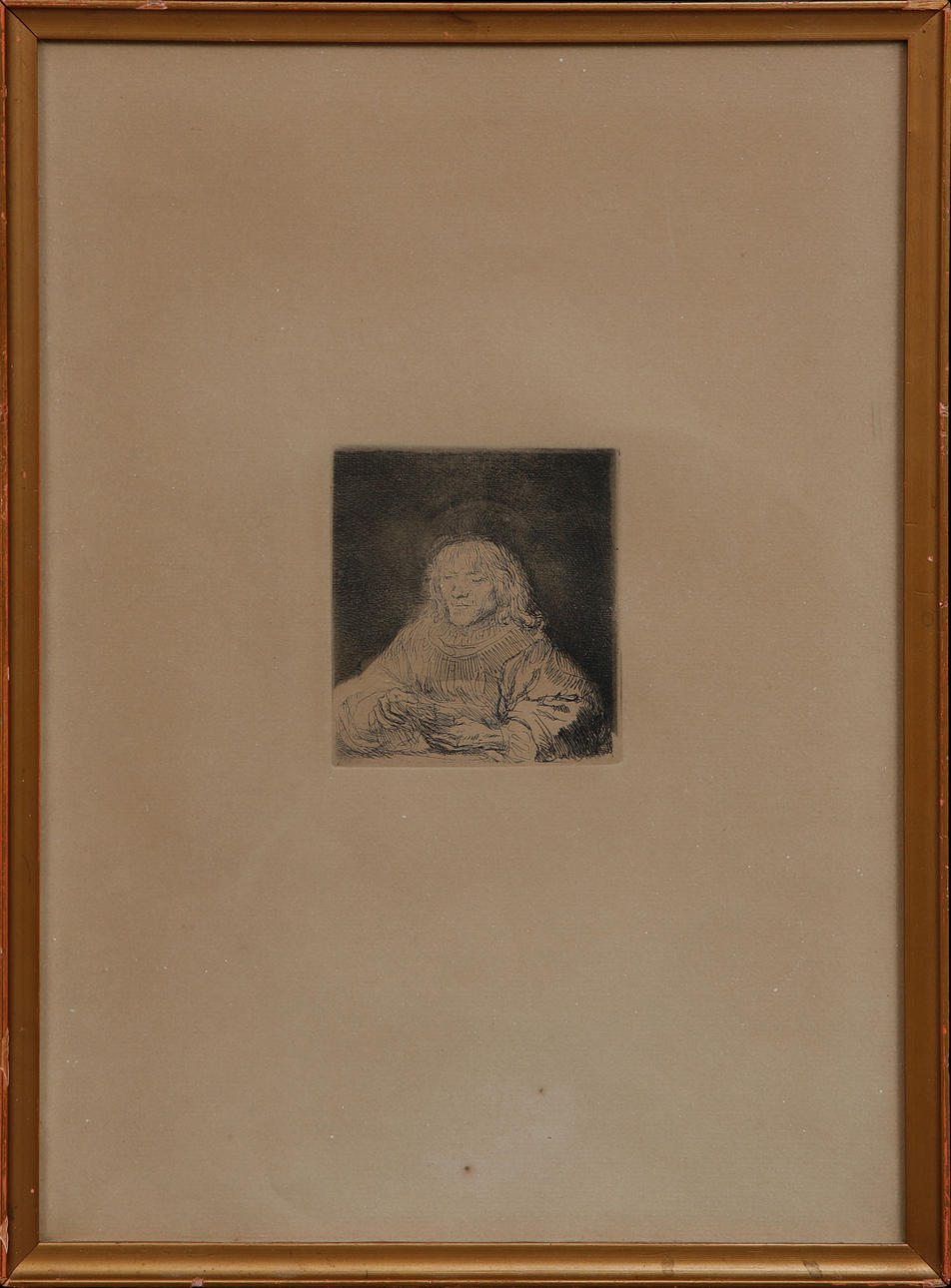 REMBRANDT  VAN RIJN. EFTER. Etsningar, 2 st.