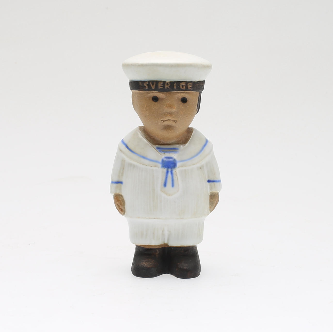 LISA LARSON. stengods, figur, "Gustav" ur serien sekelskifte, Gustavsberg.